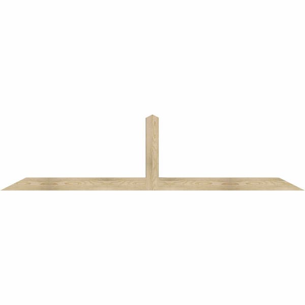 Ekena Millwork Portland Rough Sawn Timber Gable Bracket, Douglas Fir, 96"W x 24"H x 4"D x 4"F, 6/12 Pitch GBW096X24X0404POR00RDF - main